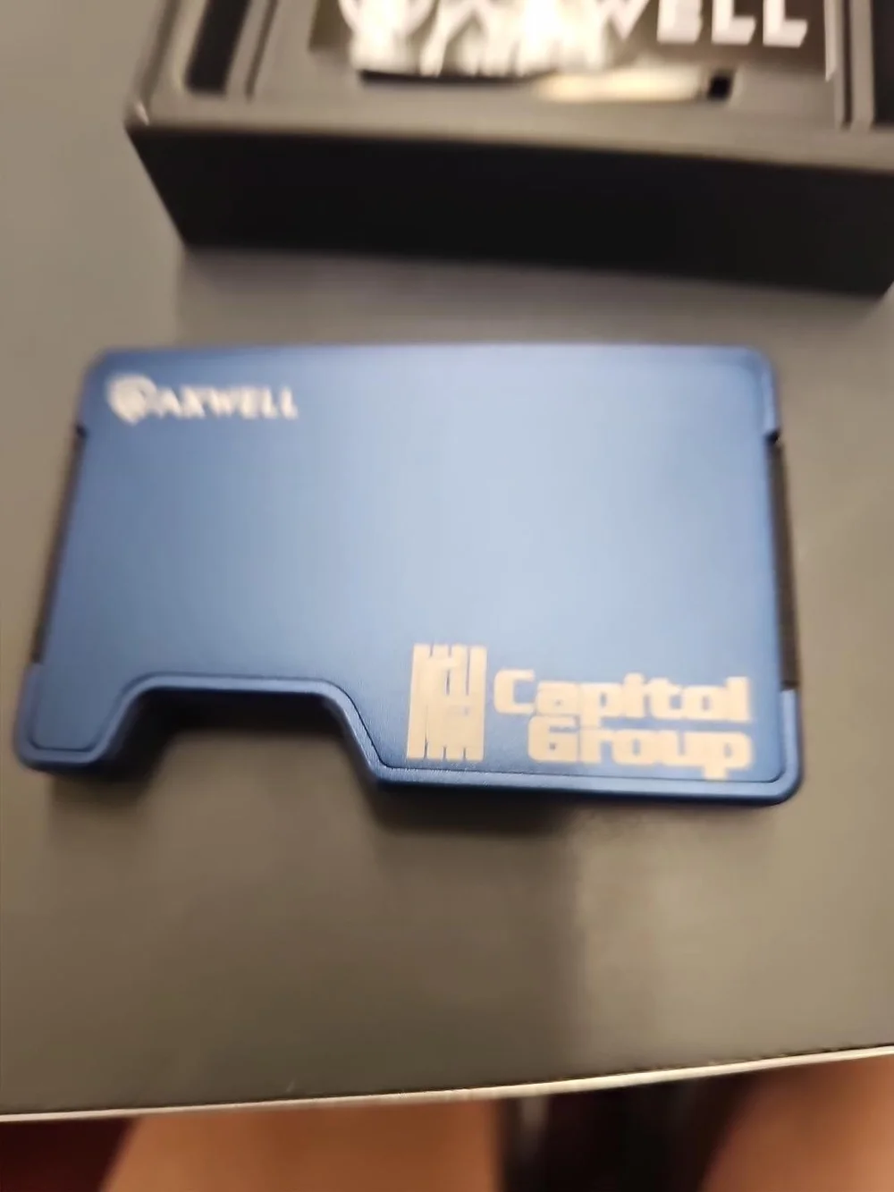 Axwell Mag-Lock Wallet Blue – Brand New in Box – Aluminum